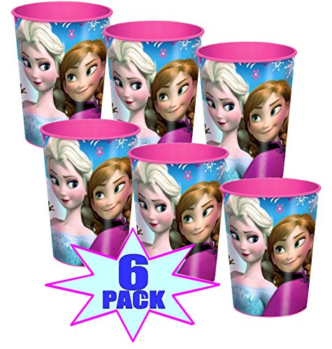Disney Frozen Plastic Cups - 16 Oz - Pack of 6