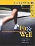 Fit & Well Alternate with Online Learning Center Bind-in Card and Daily Fitness and Nutrition Journal