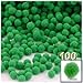 The Crafts Outlet 100-Piece Multi Purpose Pom Poms, Acrylic, 7mm/0.28-inch, Round, Neon Pink