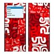 Swanky Red Design Decal Skin Sticker for Apple iPod nano 2G (2nd Generation) 2GB/ 4GB/ 8GB Player