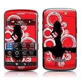 Red Groupie Design Skin Decal Sticker for the Blackberry Storm 9530 Cell Phone