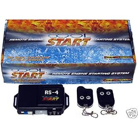 Crimestopper (Territory Restrictions) RS4 CoolStart Remote Start System w/Two 4-Button Sliding Guard Remote Transmitters (1 Each)