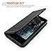 Yousave Accessories PU Leather Wallet Cover Case for iPhone 5S / 5 (Black Wallet)