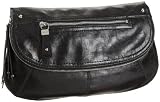 Nine West Zip Clutch,Black,one size