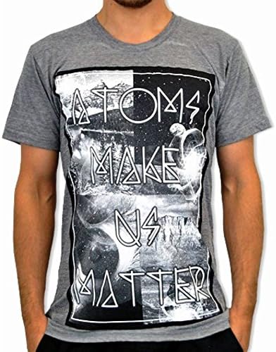 Venus Fallen Men's Atoms T-shirt Medium Grey