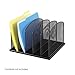 Safco? Onyx? Mesh Desk Organizer with Upright Sections ORGANIZER,VRT,5 SEC,BK (Pack of3)