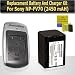Replacement 4HR (2450 mAH) Battery And Charger Kit For Sony NP-FV70 DCR-SX44 DCR-SX63 DCR-SX83 DCR-SR68 DCR-SR88 SONY HDR-CX110 HDR-CX150 HDR-CX300 HDR-CX350 HDR-CX500V HDR-CX550V HDR-XR150v HDR-XR350V HDR-XR550V Camcorders + More