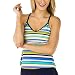 Merona® Women's Crossback Stripe Tankini - Navy/Green/Yellow
