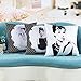 serviceworld Custom Cotton Super Soft Short Plush Leaning Cushion Throw Pillow Covers Pillowslip Case,Size 17.7