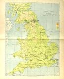 51mZyweIZPL. SL160  1904 Map Britain England Isle Man Wales LandS End Reviews