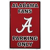 Alabama Crimson Tide Crimson Parking Sign