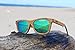 RawWood Originals Wooden Polarized Bamboo Wood Sunglasses 100% Floating Wayfarer Shades