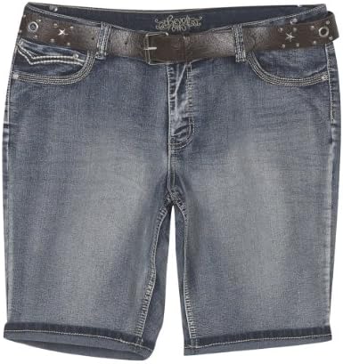 Plus Size Belted Faded Short