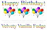 Gourmet Food : 'Birthday Balloons' Velvety Vanilla (White Chocolate) Fudge Box