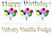 Gourmet Food : "Birthday Balloons" Velvety Vanilla (White Chocolate) Fudge Box