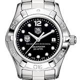 University of Chicago Womens TAG Heuer Aquaracer Watch with Black Diamond Dial