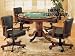 3-1 Solid Oak Poker/Pool/Dining Table Set w 4 Chairs