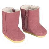 Doll Boots Pink Suede Ewe Boot, 18 Inch Doll Shoes Fits 18 Inch American Girl Dolls