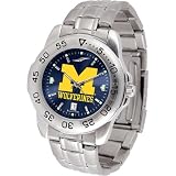 Michigan Wolverines NCAA AnoChrome Sport Mens Watch (Metal Band)