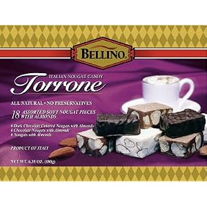 Bellino Assorted Torrone 6.35 oz (180g) 18 pieces by Bellino