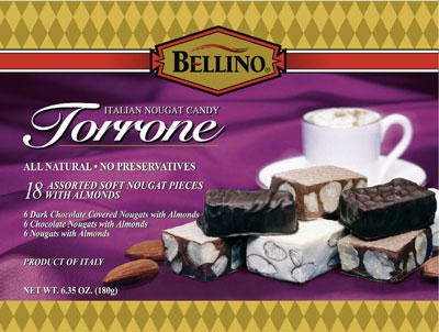 Bellino Assorted Torrone 6.35 oz (180g) 18 pieces by Bellino Foods