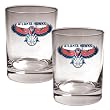 Atlanta Hawks 2pc Rocks Glass Set - Primary Logo NBA Basketball