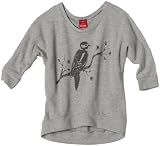 Ella Moss Girl Girls 7-16 Sparrow Sweatshirt, Heather grey, 7/8