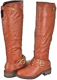 Qupid Relax-39 Cognac Women Riding Boots