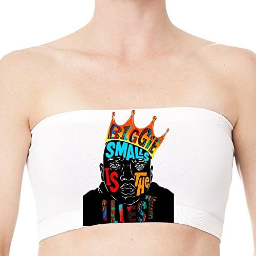 XJBD Geek Funny Poster Summer Stretchy Bandeau Bra White