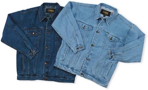 Men's Classic Style Blue Jean Jacket - Sky Medium