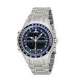 Sartego Men's SPW33 World Timer Quartz Chronograph Watch