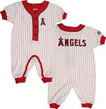 Los Angeles Angels of Anaheim Newborn Pinstripe Coverall