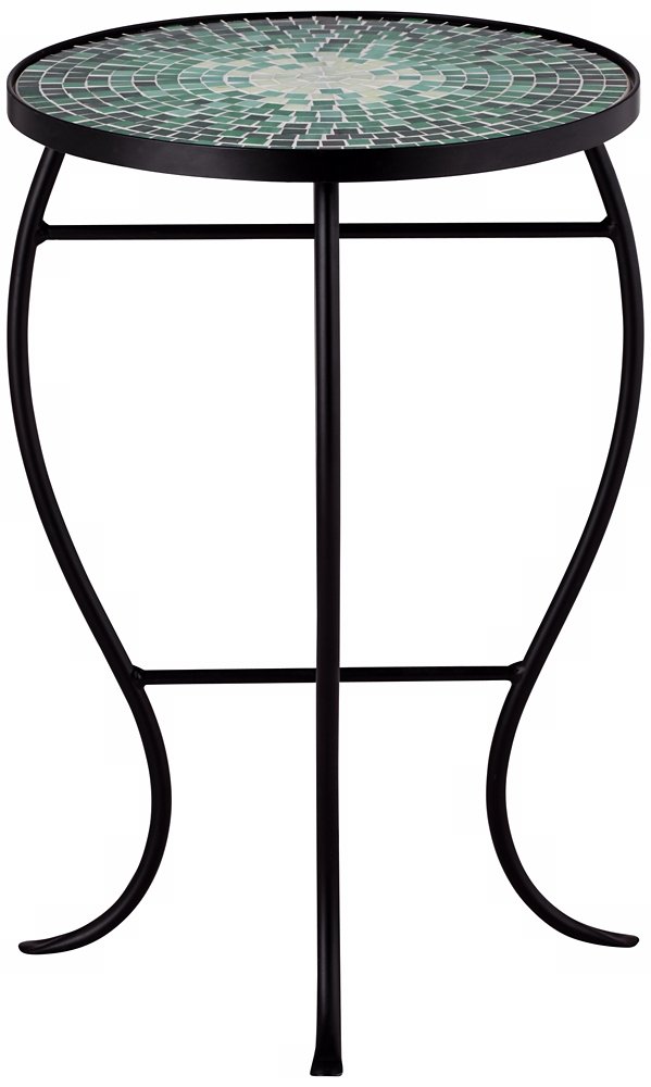 Bella Green Mosaic Outdoor Accent Table