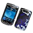 BlackBerry Torch 9800 & 9810 (AT&T) Snap On Protector Hard Case "Midnight Flowers" Design