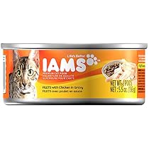 IAMS Filets Adult Wet Cat Food, Chicken in Gravy, 5.5 oz. (Pack of 12)
