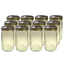Jarden 67000 Ball 12 pack Wide Mouth 1 Quart Mason Jar