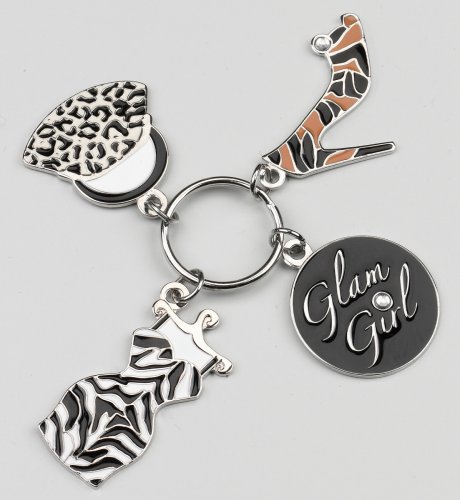 'Glam Girl' Charm Keyring