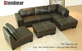 4PC NEW EURO DESIGN LEATHER SECTIONAL SOFA S95