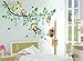 Asunflower® Giant Baby Nursery Wall Sticker Monkeys and Tree Decals For Boys and Girls Nursery Room Home Decor Decal Children's Room