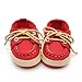 Voberry® Newborn Baby Boys' Premium Soft Sole Infant Prewalker Toddler Sneaker Shoes (0~6 Month, Red)