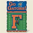 Tile Desk clock~ University of Florida Gators ~Artworks Home Accents~ desk clocks~ code 919