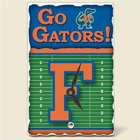 Tile Desk clock~ University of Florida Gators ~Artworks Home Accents~ desk clocks~ code 919