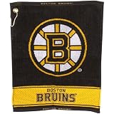 NHL Boston Bruins 16'' x 19'' Woven Terry Golf Towel - Black