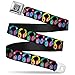 Buckle-Down Seatbelt Belt - Headphones Black/Neon - 1.5