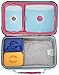 Fit & Fresh Insulated Bento Box Lunch Kit, Rainbow Owls
