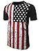 JC DISTRO Mens Hipster Hip Hop USA Flag Crew Neck T-Shirt XLarge