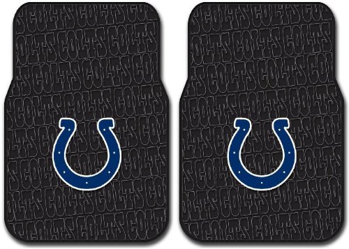 Rubber Front Floor Mats - NFL Football - Indianapolis Colts- Pair