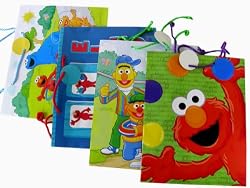 Sesame Street Gift Bag 4pcs- Gift Wrapping Supplies
