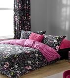 Catherine Lansfield Skulls Black Single Duvet Cover Set