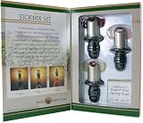 Wine stopper set in book gift box Napa Essentials including a food and wine pairing guide